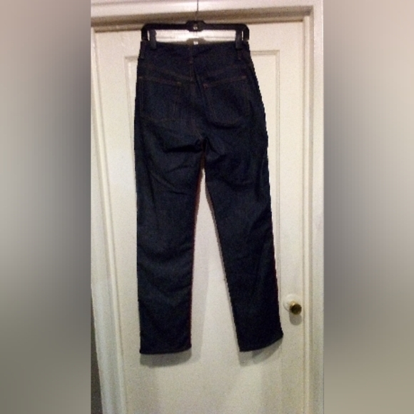 "ALLEN BY ABS FAUX LEATHER/ DENIM COTTON JEANS - Picture 4 of 13